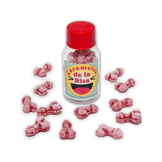 12 Caramelos De La Risa Forma Pene Fresa/Cereza
