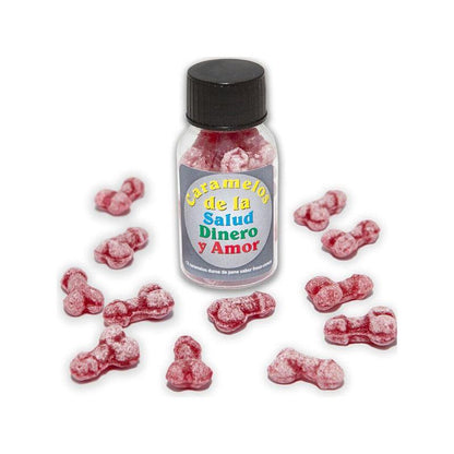 12 Caramelos De La Salud-Dinero-Amor Forma Pene Fresa/Cereza
