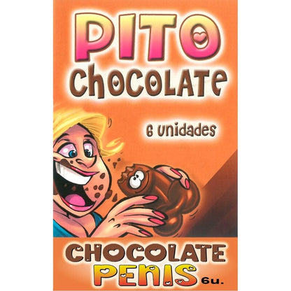 Caja 6 Chocolatinas Forma Pene