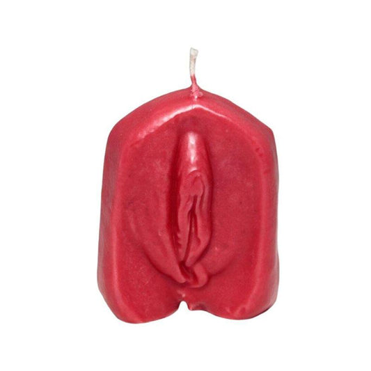 Vela Forma Vagina Rojo