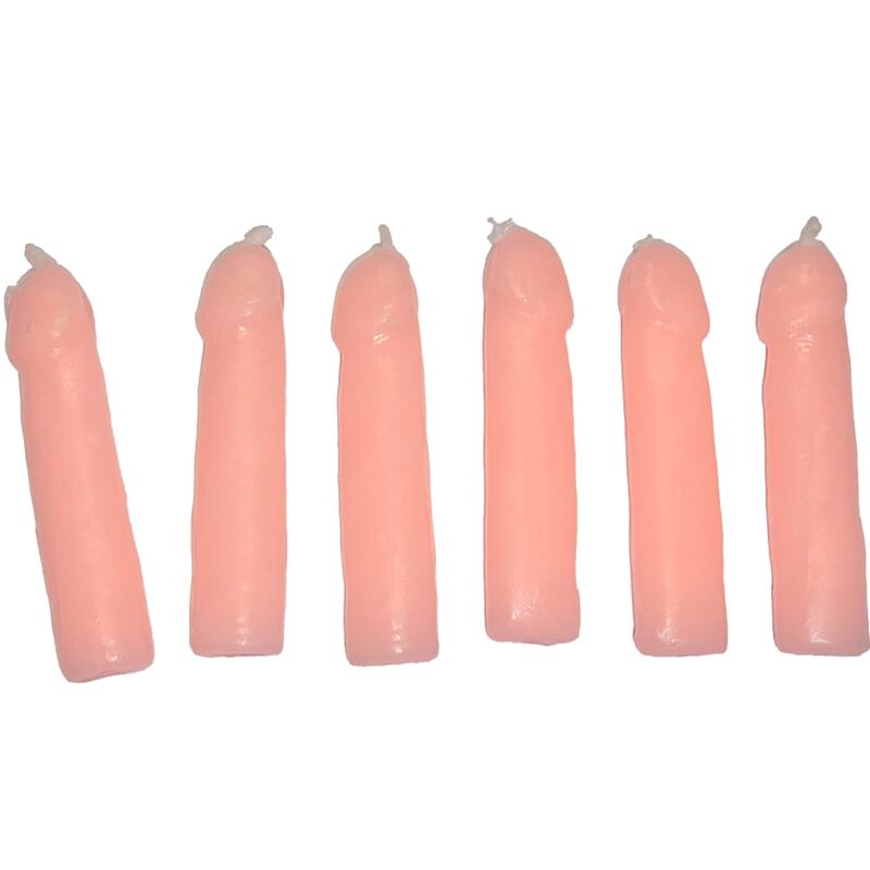 6 Velas Forma Pene Carne