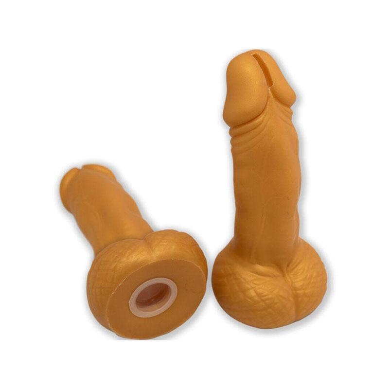 Hucha Forma Pene 22,5 Cm Dorado