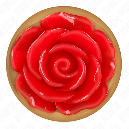 Plug Anal Adorno Rosa Roja