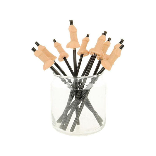 Pajitas Pene Natural - 10 Uds