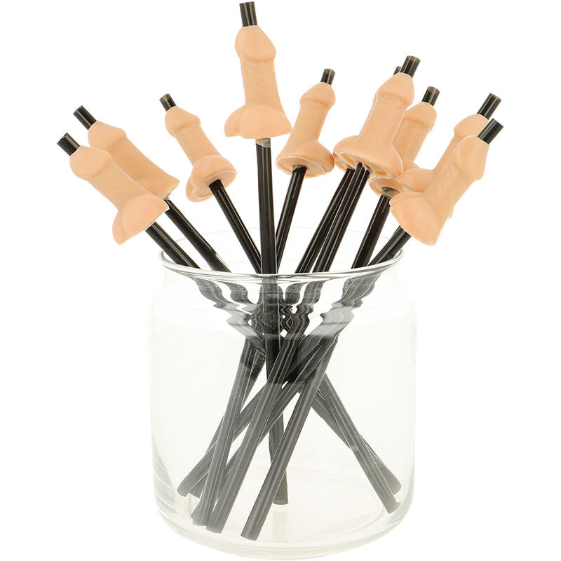 Pajitas Pene Natural - 10 Uds