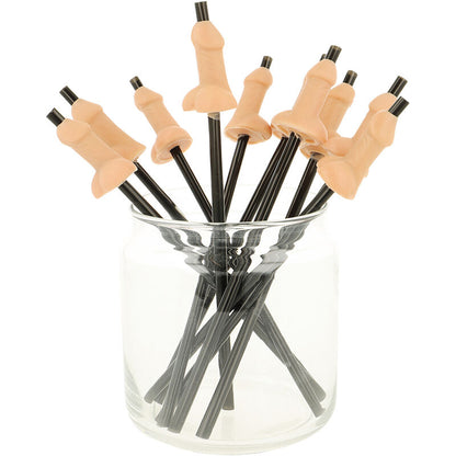 Pajitas Pene Natural - 10 Uds