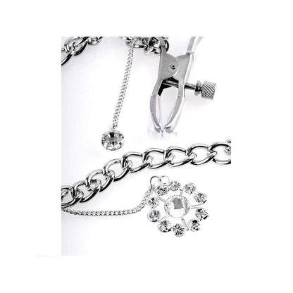 Pinzas Con Cadena Para Pezones Trébol