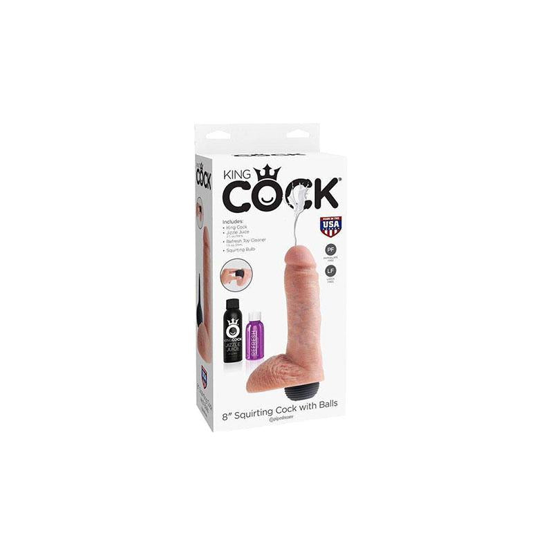 Dildo Realistico Eyaculador King Cock
