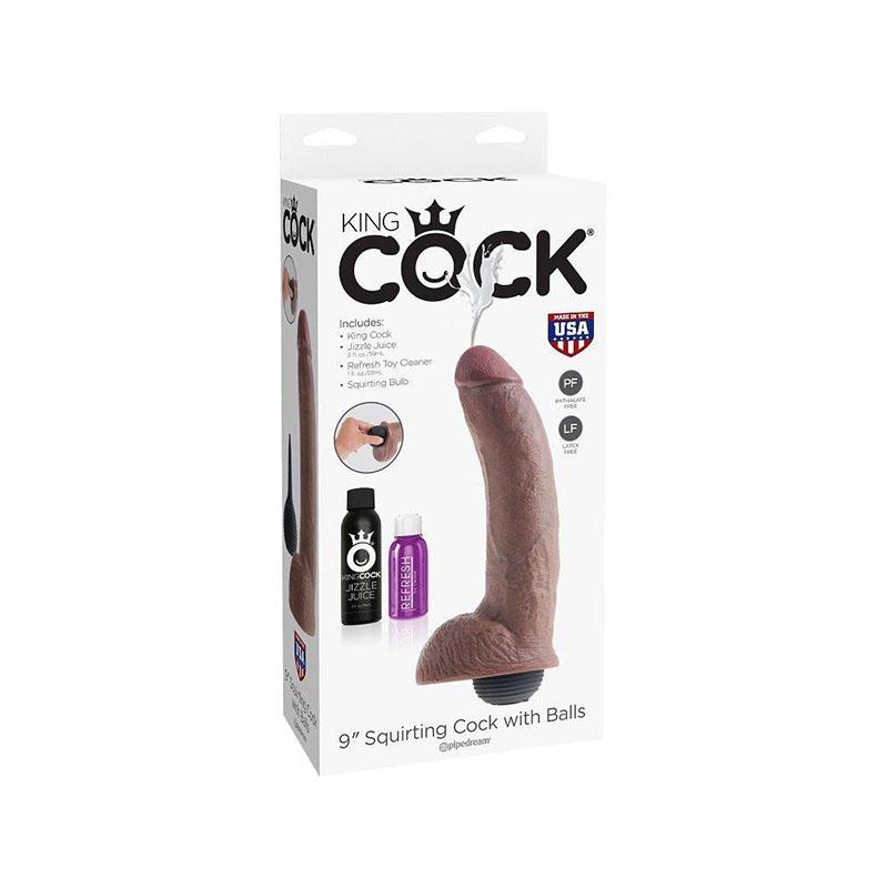 Dildo Realistico Eyaculador King Cock