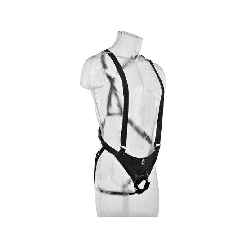 Strap-On Con Dildo Hueco 25.5 Cm Y Tirantes Color Carne