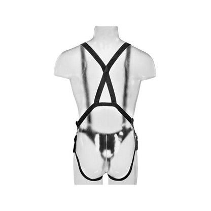 Strap-On Con Dildo Hueco 25.5 Cm Y Tirantes Color Carne