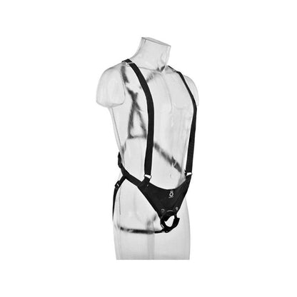 Strap-On Con Dildo Hueco 28 Cm Y Tirantes Color Carne