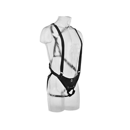 Strap-On Con Dildo Hueco 30.5 Cm Y Tirantes Color Carne