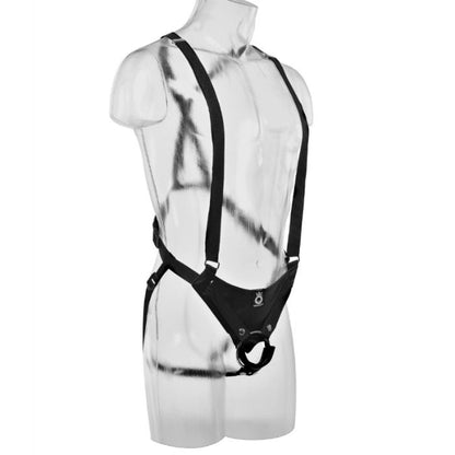 Strap-On Con Dildo Hueco 30.5 Cm Y Tirantes Color Carne