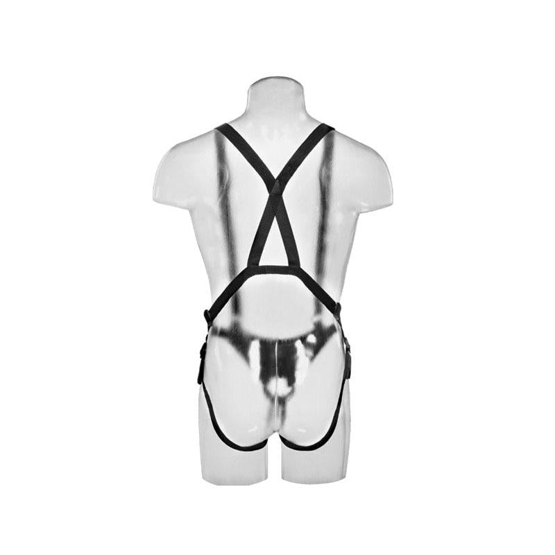 Strap-On Con Dildo Hueco 30.5 Cm Y Tirantes Color Carne