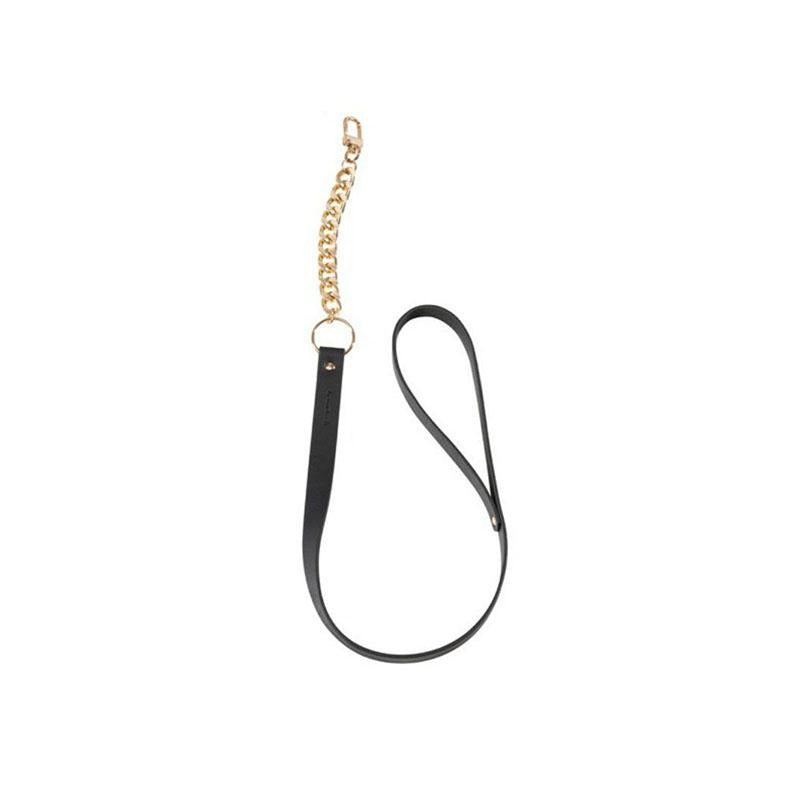 Collar Con Correa Negro