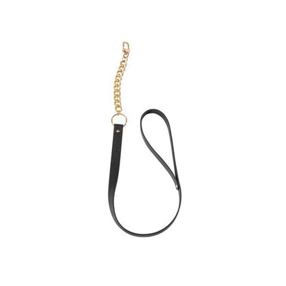 Collar Con Correa Negro