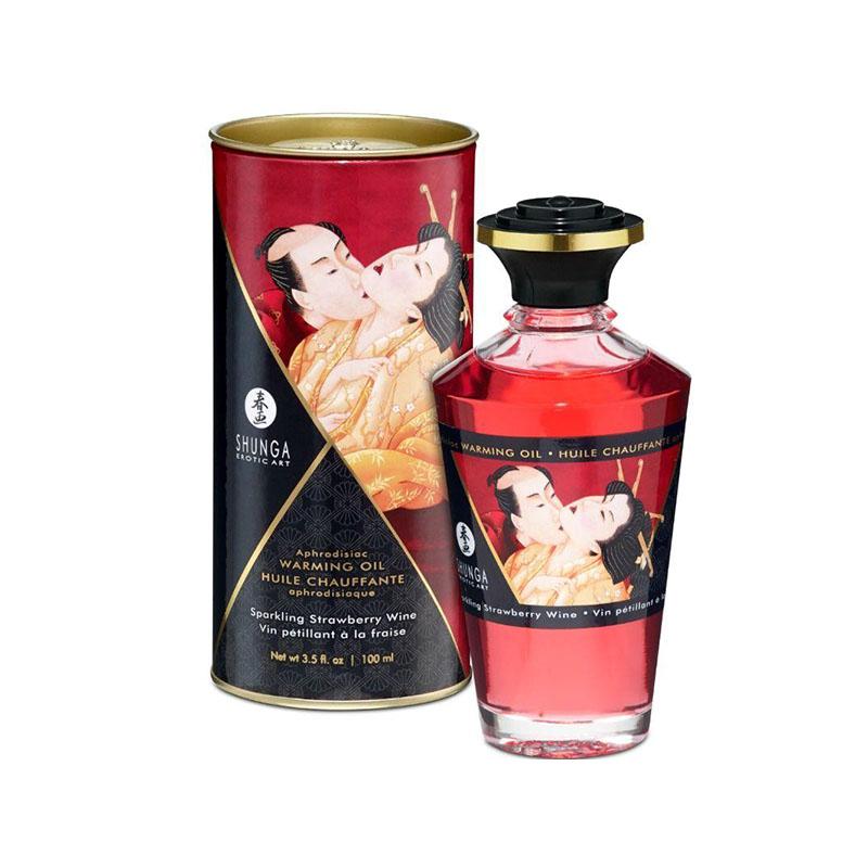 Aceite Masaje Efecto Calor Fresas Y Cava 100 ML