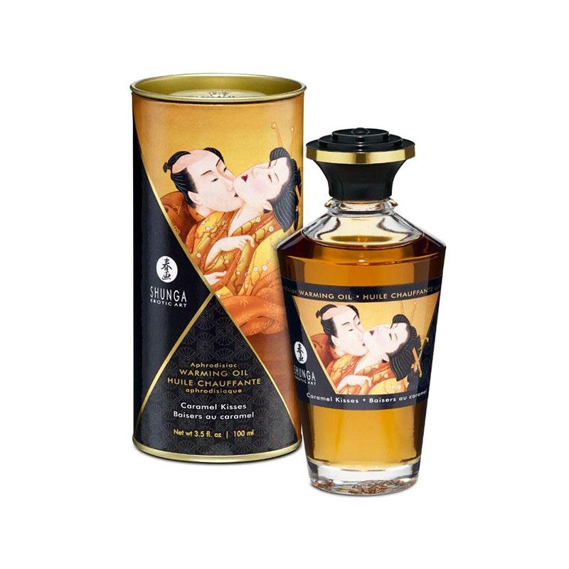 Aceite Masaje Efecto Calor Sabor Caramelo 100 ML