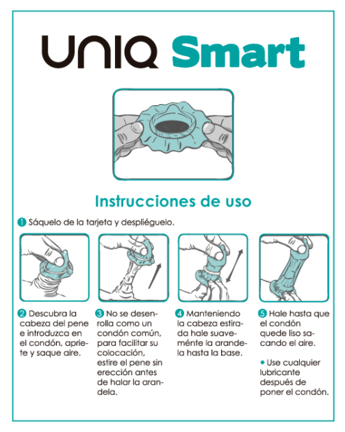 Preservativos Uniq Smart Sin Latex 3 Uds