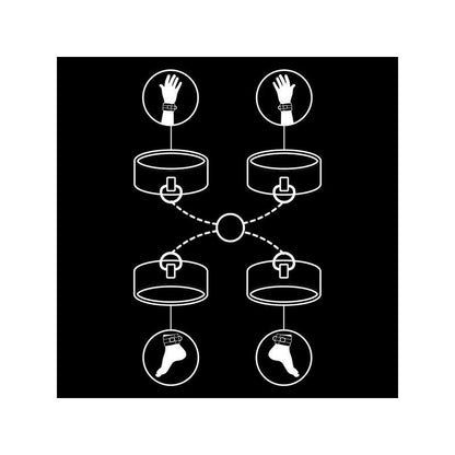 Set Esposas Manos Y Tobillos Con Forro De Nopreno