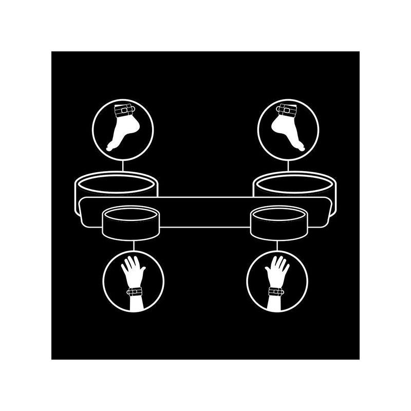 Barra Separadora Bondage Con Forro De Nopreno