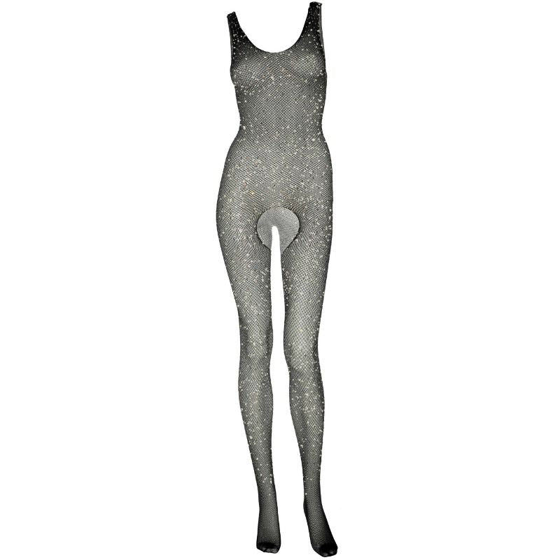 Bodystocking Con Abertura & Brillantes