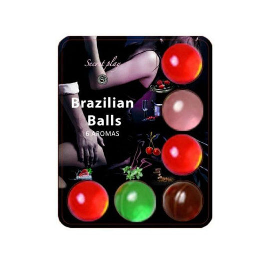 Lubricante Brazilian Balls Aroma De Frutas 6 Uds