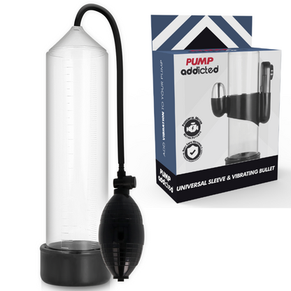 Bomba Erección Rx3 Transparente Con Vibrador