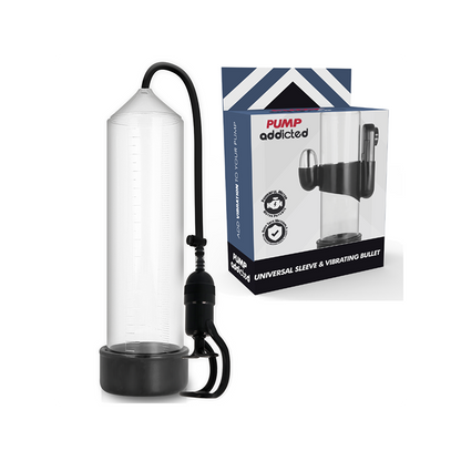 Bomba Erección Rx5 Transparente Con Vibrador