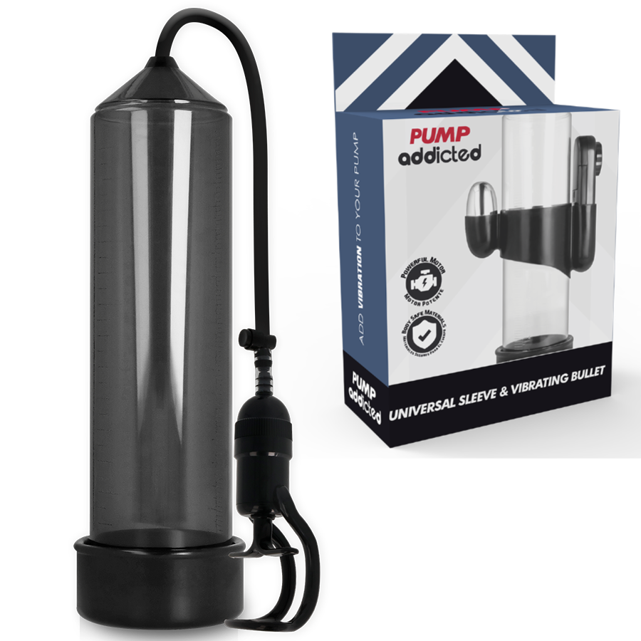 Bomba Erección Rx5 Negro Con Vibrador