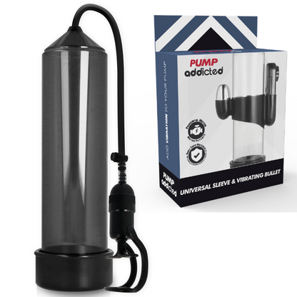 Bomba Erección Rx5 Negro Con Vibrador