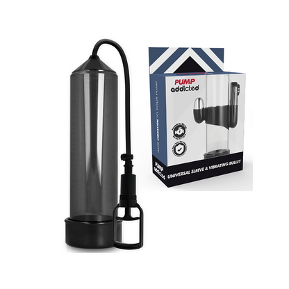 Bomba Erección Rx7 Negro Con Vibrador