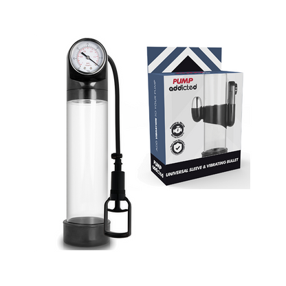 Bomba Erección Rx9 Transparente Con Vibrador