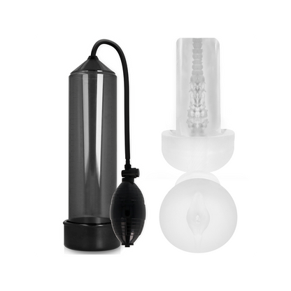 Rx3 Bomba Erección Negro Con Masturbador