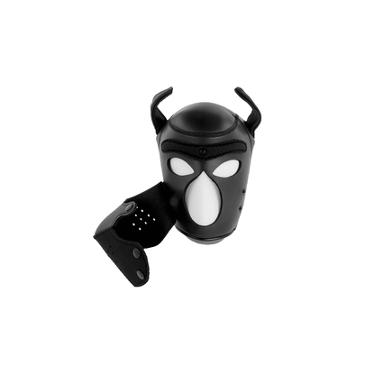 Máscara Perro De Neopreno Con Hocico Extraíble M