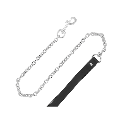 Collar Leather Con Correa Alta Calidad