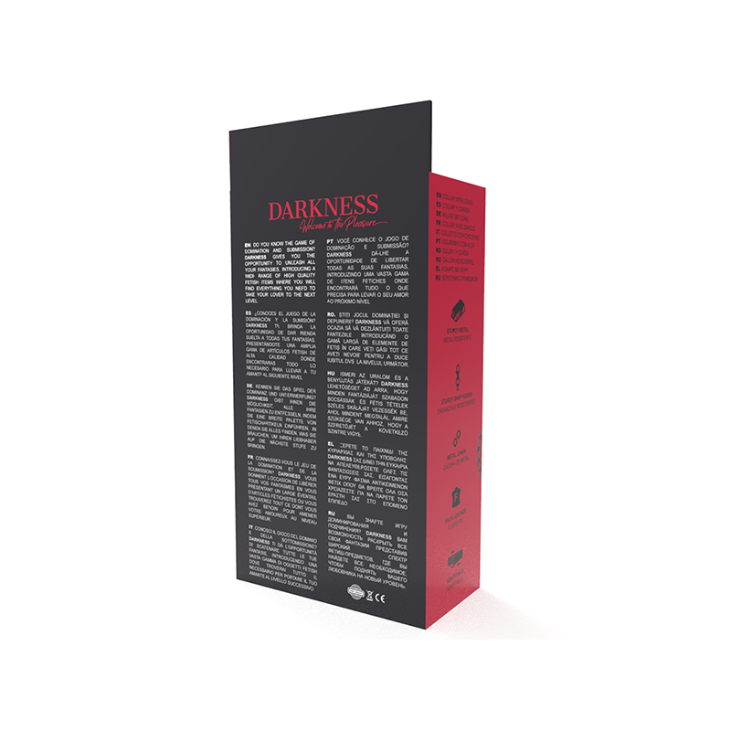 Collar Con Cadena  Negro