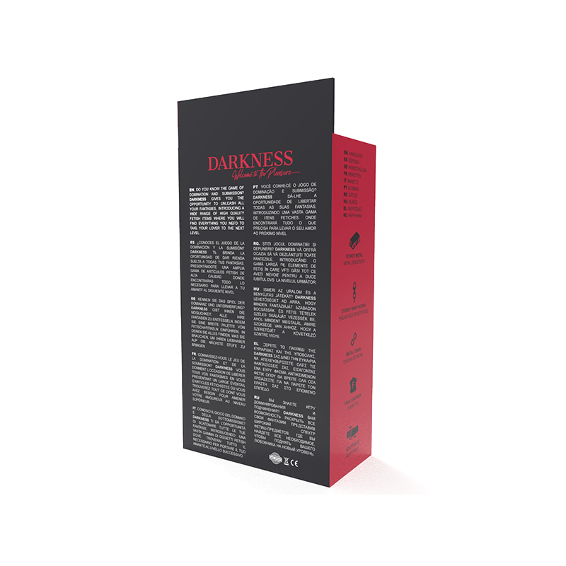 Esposas Ajustables Tobillos Leather Negro