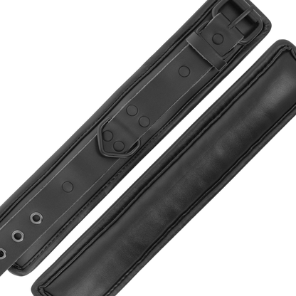 Esposas Ajustables Tobillos Leather Negro