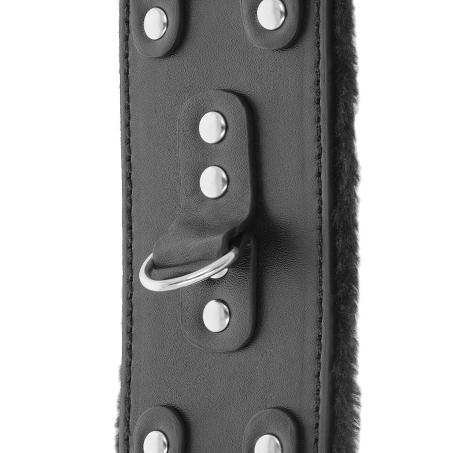 Esposas Cuero Con Forro Ajustables Negro