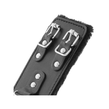 Esposas Cuero Con Forro Ajustables Negro