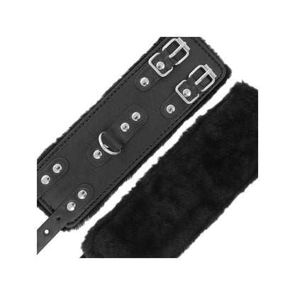 Esposas Cuero Con Forro Ajustables Negro