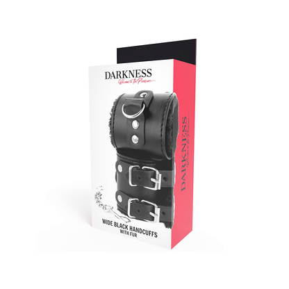 Esposas Cuero Con Forro Ajustables Negro