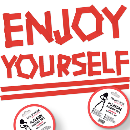 Cinta Para Bondage Rojo No Pegajosa 15 M