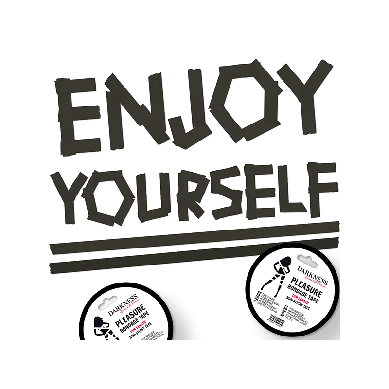 Cinta Para Bondage Negro No Pegajosa 15M