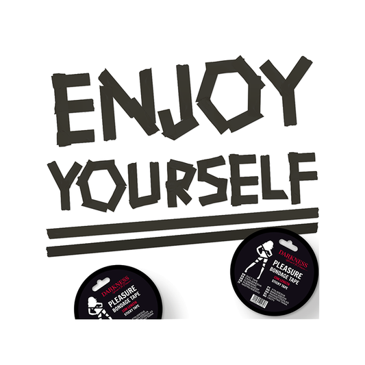 Cinta Para Bondage Negro Adhesiva 15M