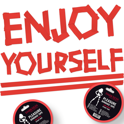 Cinta Para Bondage Rojo Adhesiva 15M