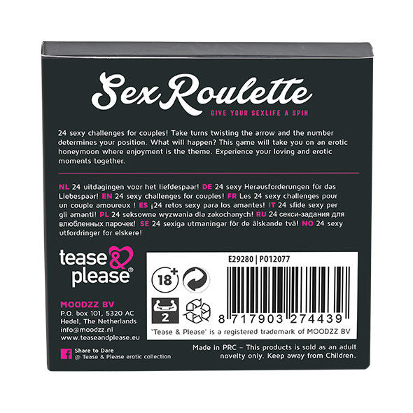 Juego Ruleta Sexual Amor Y Matrimonio
