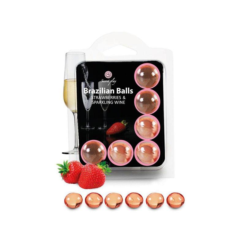 Lubricante Brazilians Balls Fresas Con Cava